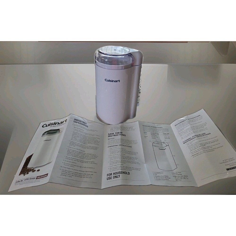Cuisinart DCG-20 Coffee Blade Grinder White 2.5oz